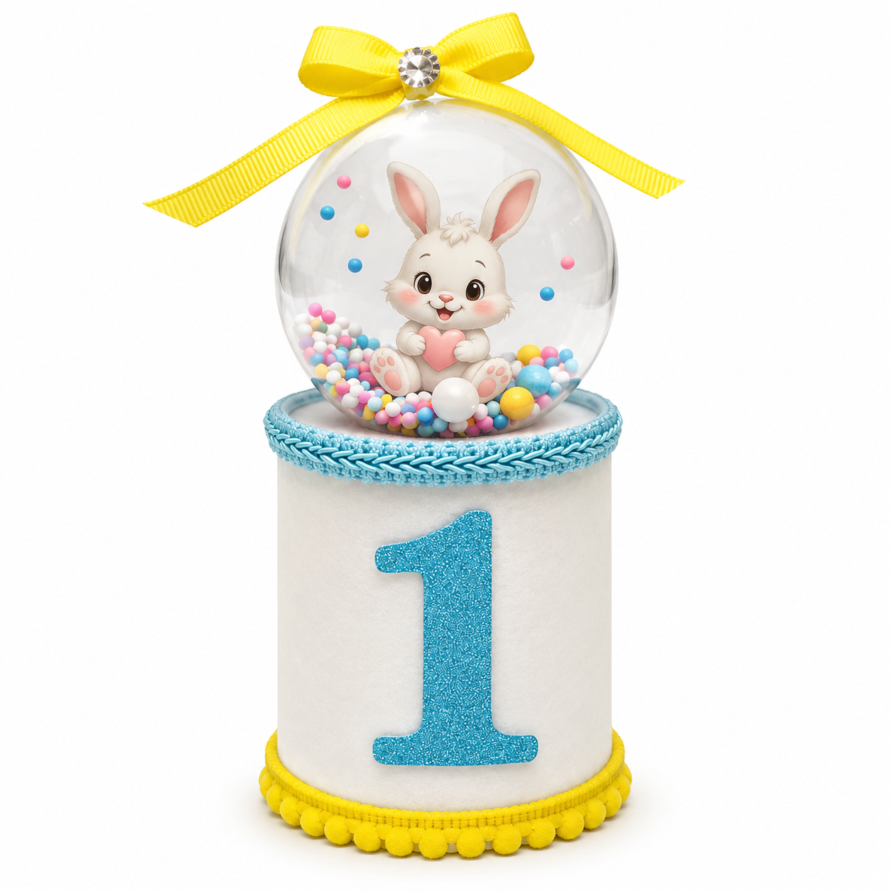 Bunny candy dome 1st birthday