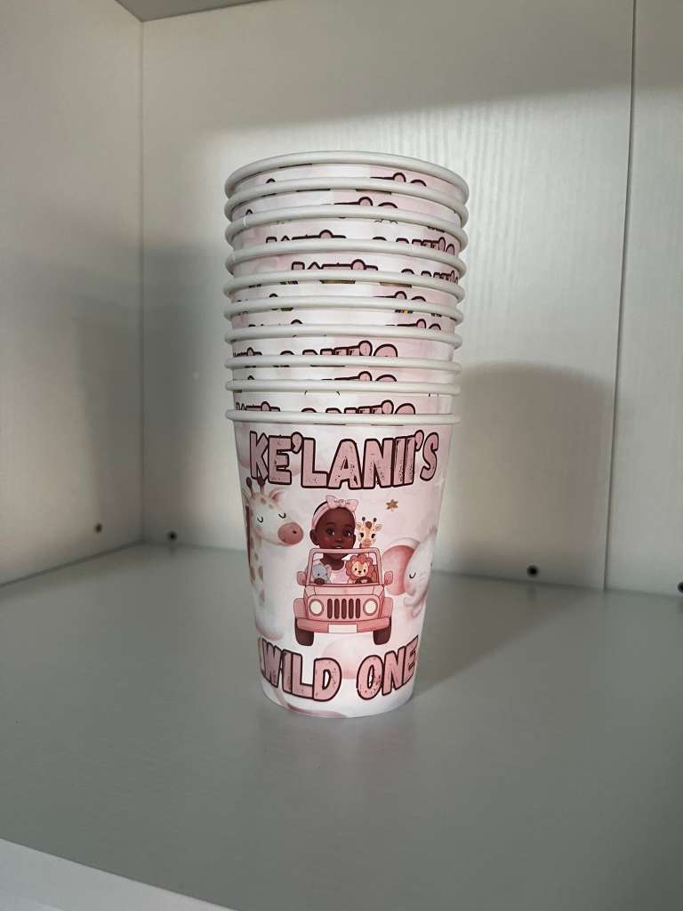 Personalized paper cups